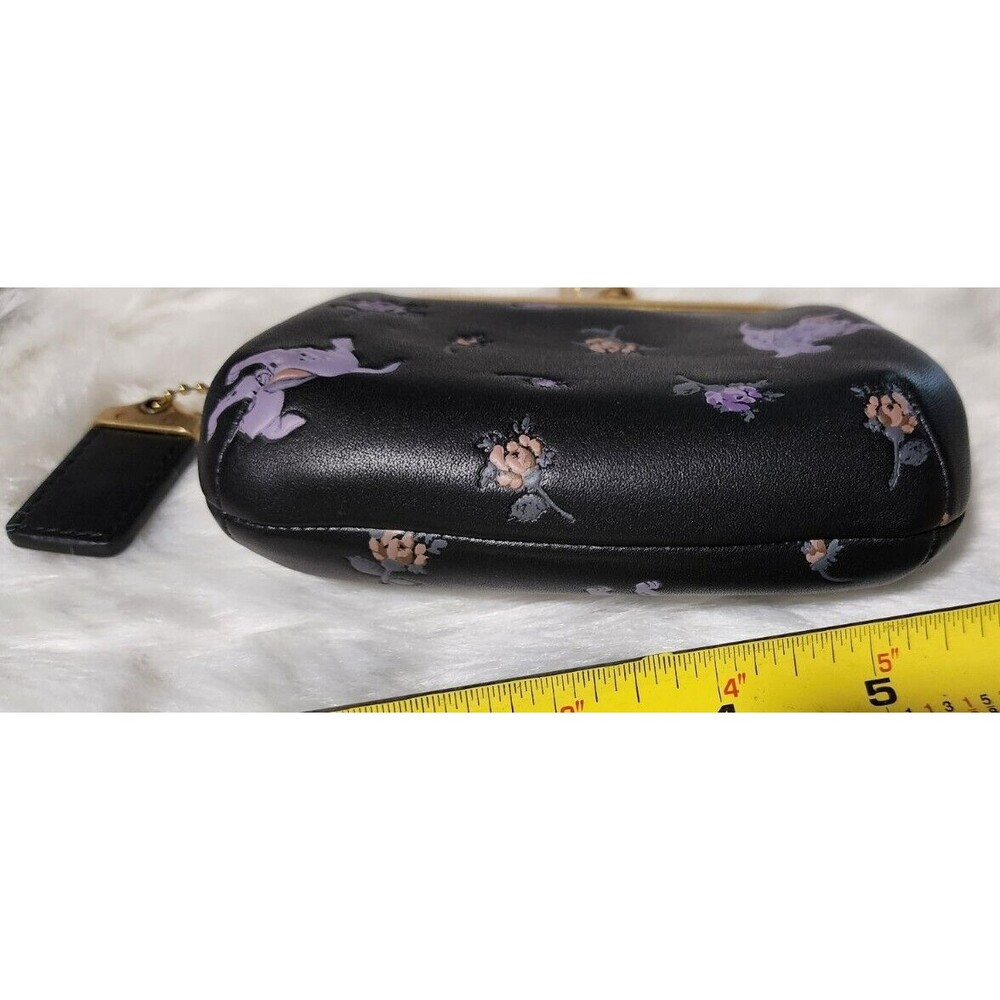 Coach x Disney 101 Dalmations Kiss Lock Leather Wallet Nwt - Picture 7 of 8